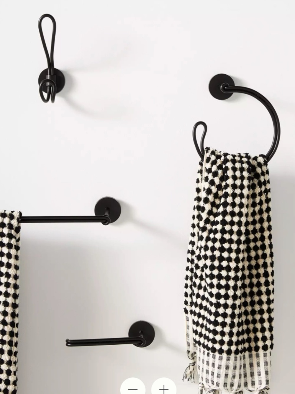 Anthropologie Black Chambliss Toilet Paper Holder